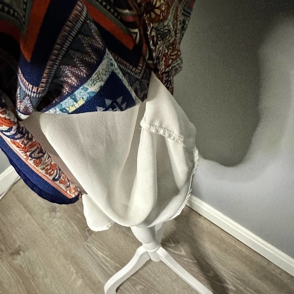 RENEE C Sleeveless Shirt Dress Geometric Print Dress Size Small - Picture 7 of 9